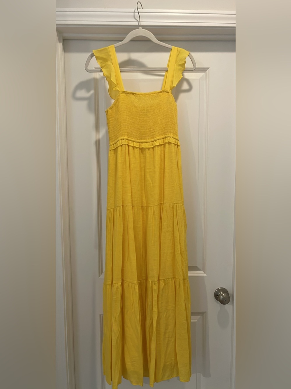 Sunny Yellow Tiered Maxi Dress size 6